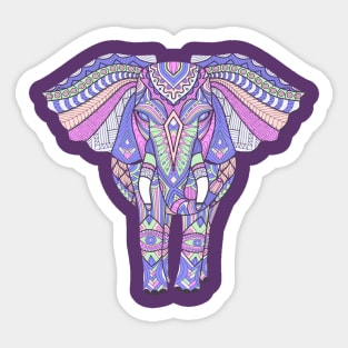 Pretty Tribal Elephant Art Sticker